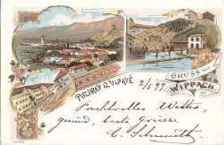 Vipava na razglednici 1899