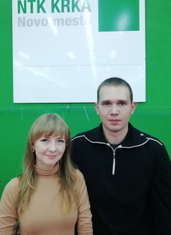 Veseli novih članov: Marharyta in Bogdan, ukrajinska pribežnika