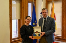 Župan Macedoni sprejel najboljše mažorete v Evropi