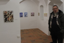 Galerija Ulti je sicer majhna, a so je v Društvu likovnih umetnikov Dolenjske zelo veseli. (Foto: I. Vidmar)